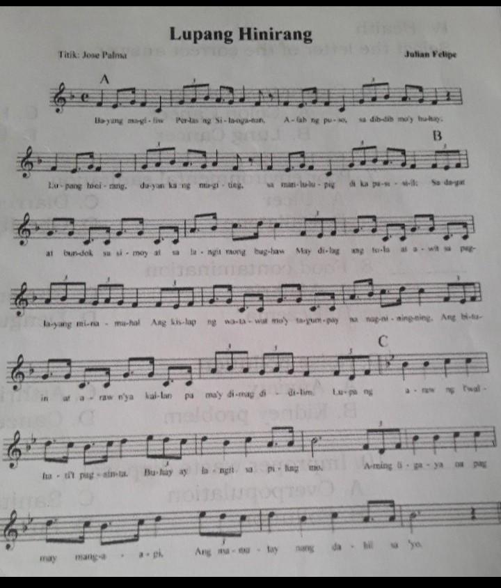 Directions Label the sections of the song. Sing and identify the form