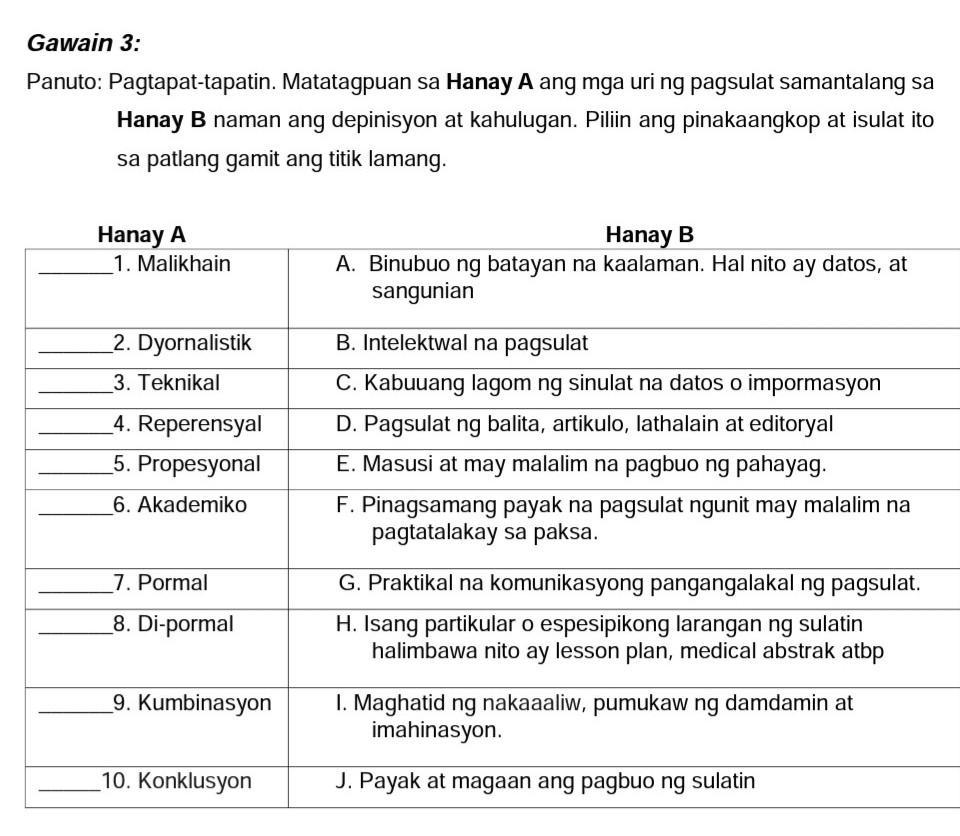 Teknikal Na Pagsulat Halimbawa Brainly pagsulatizen