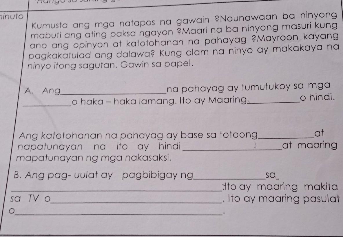 Ano Ang Pagkakaiba Ng Makatotohanan Na Pagpapahayag Sa Opinyon Lamang