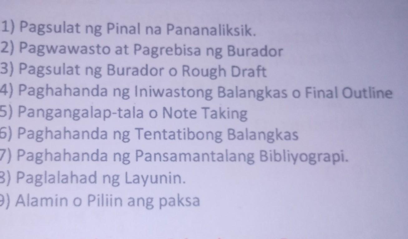 Ano Ang Ibig Sabihin Ng Pagsulat Ng Burador O Rough Draft