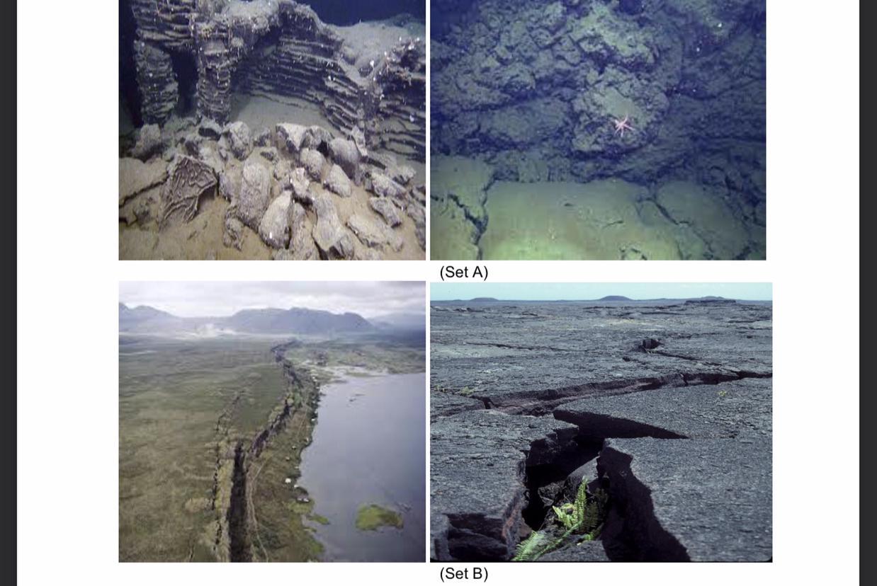 The land masses in each picture were once connected million years ago. Explain what happened to