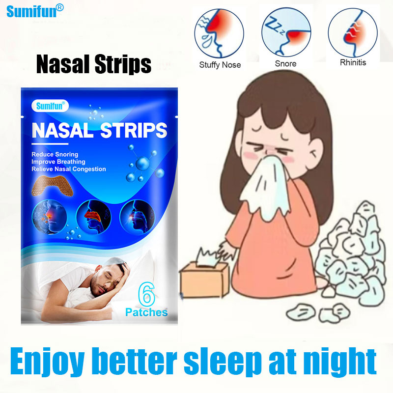 【Let the nose breathe again 】Sumifun Nose Nasal Strips Ventilation Nasal Patch To Anti Snoring