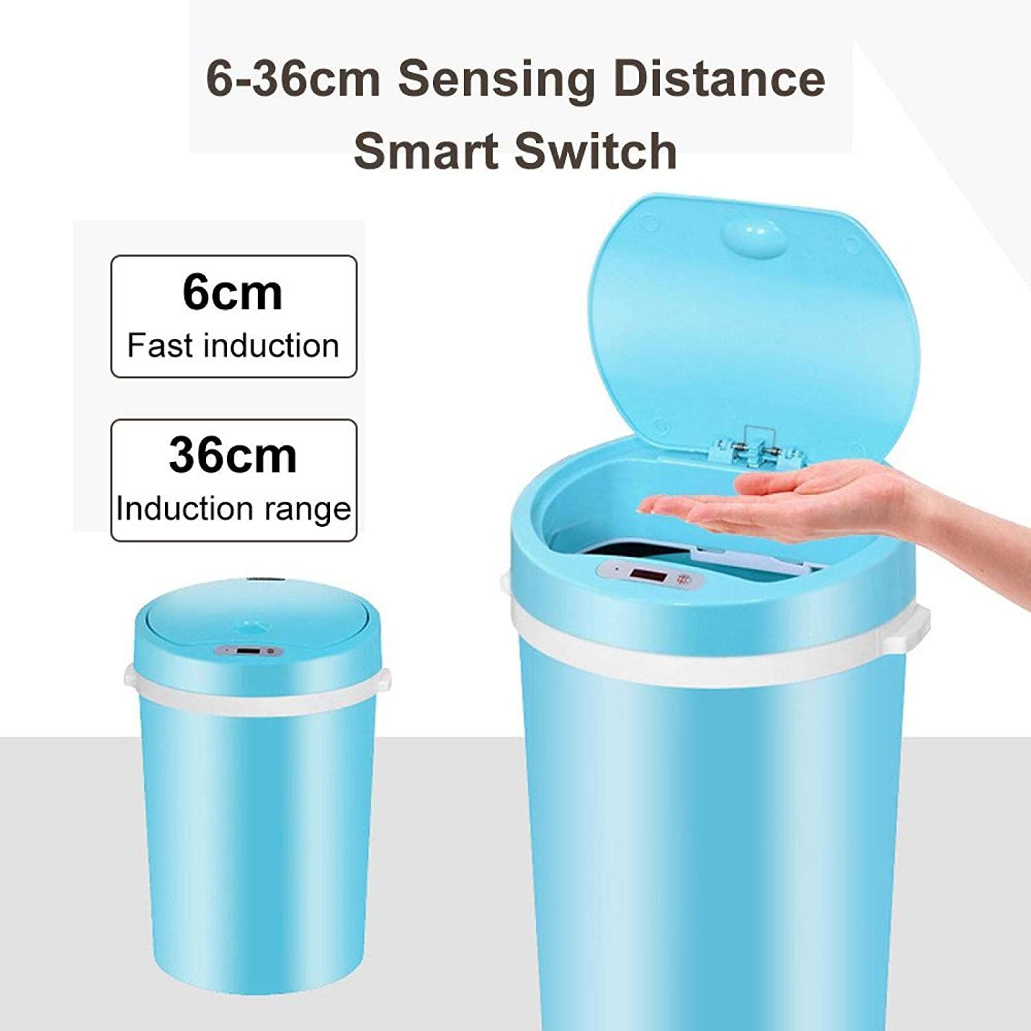 Touchless Smart Rubbish Bin 14/16L Motion Sensor Automatic Home Trash