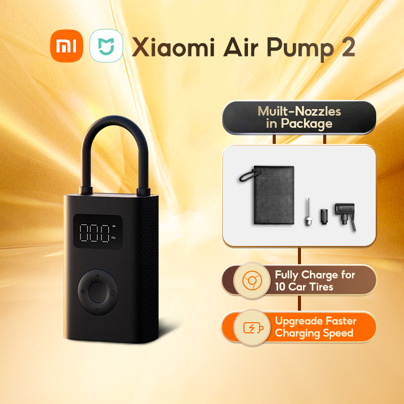 Xiaomi Mijia Portable Electric Air Pump 2 Smart Digital Display Tire