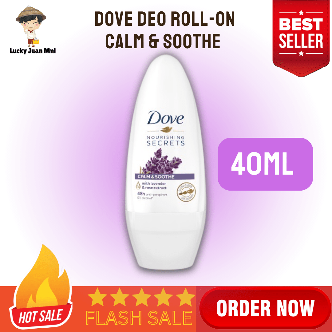 Dove Deo Calm & Soothe with Lavender Antiperspirant RollOn Deodorant