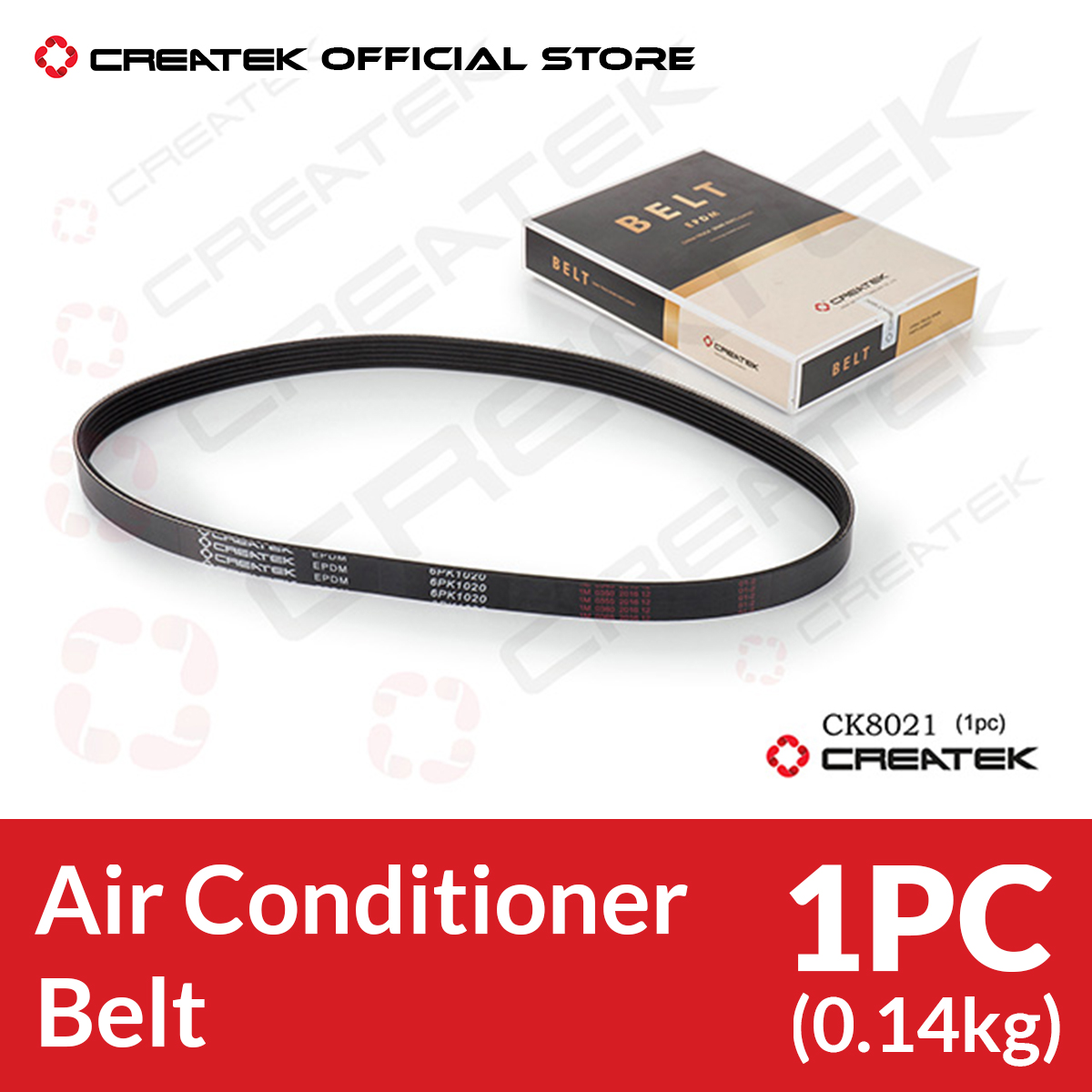 Air Conditioner Belt WG1500130017 (WG1500130110, WG1500130020, 6PK1020