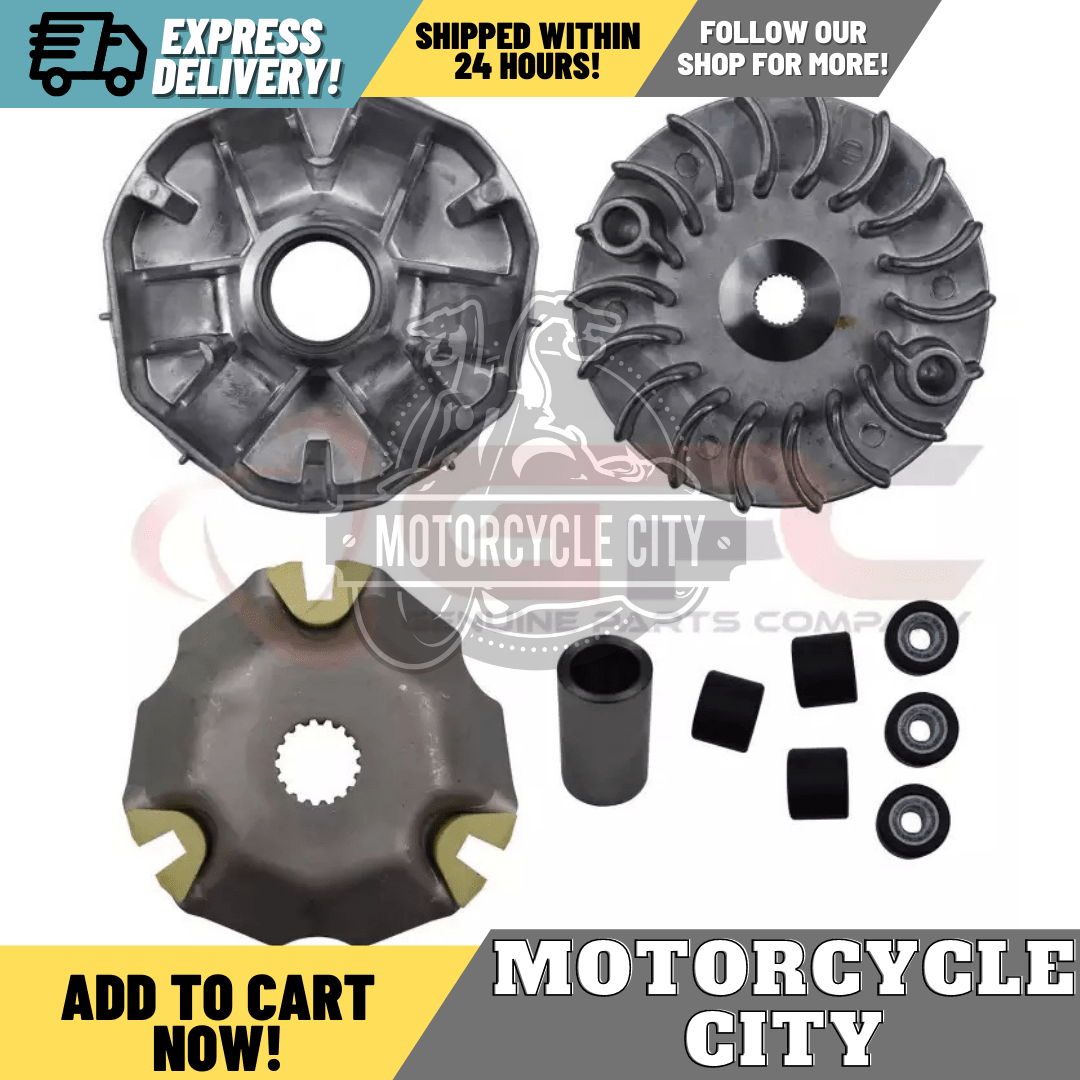 GPC CVT Complete Front Drive Face / Driven Face Pulley Set for Suzuki