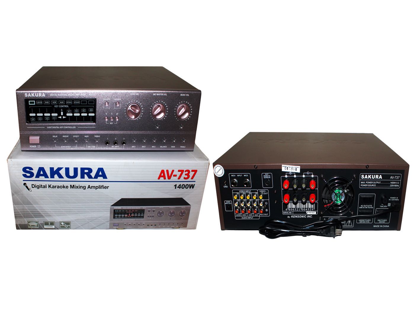 Sakura AV737 Stereo Mixing Amplifier Lazada PH