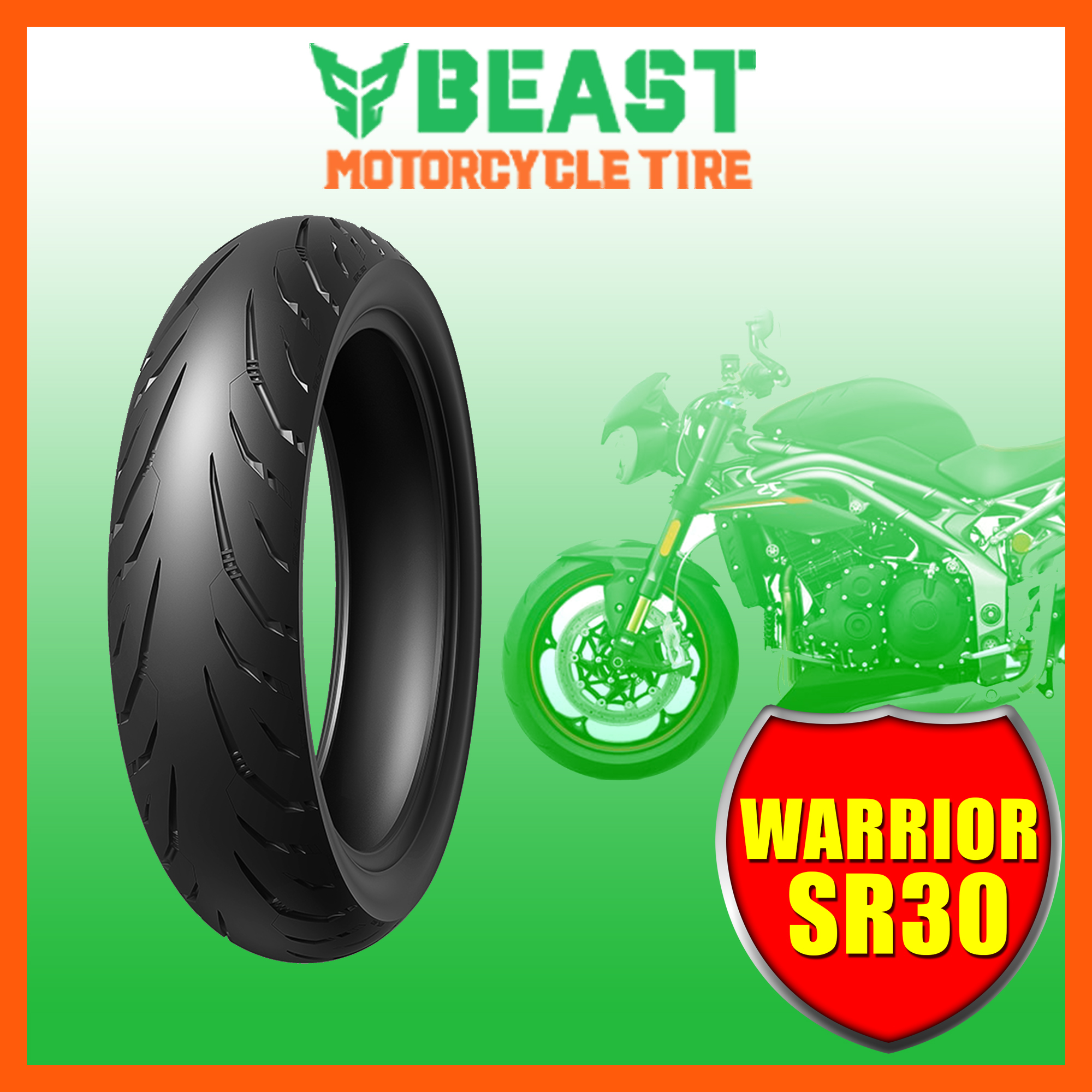 150/6017 TL BEAST TIRE / MOTORCYCLE TIRE BEAST WARRIOR SR30 150/60