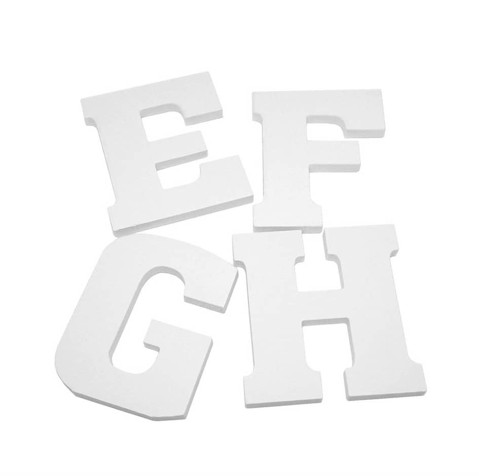 ZY99 White Wooden letters (10cm) Lazada PH