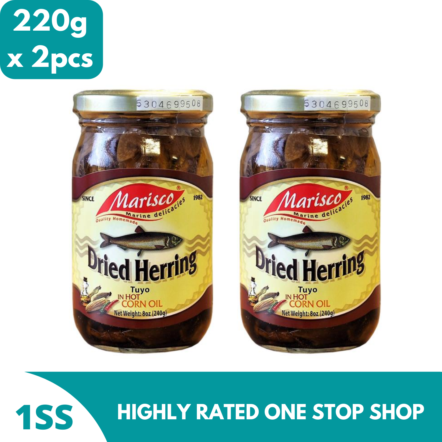 Marisco Dried Herring in Hot Corn Oil 227g x 2pcs Lazada PH