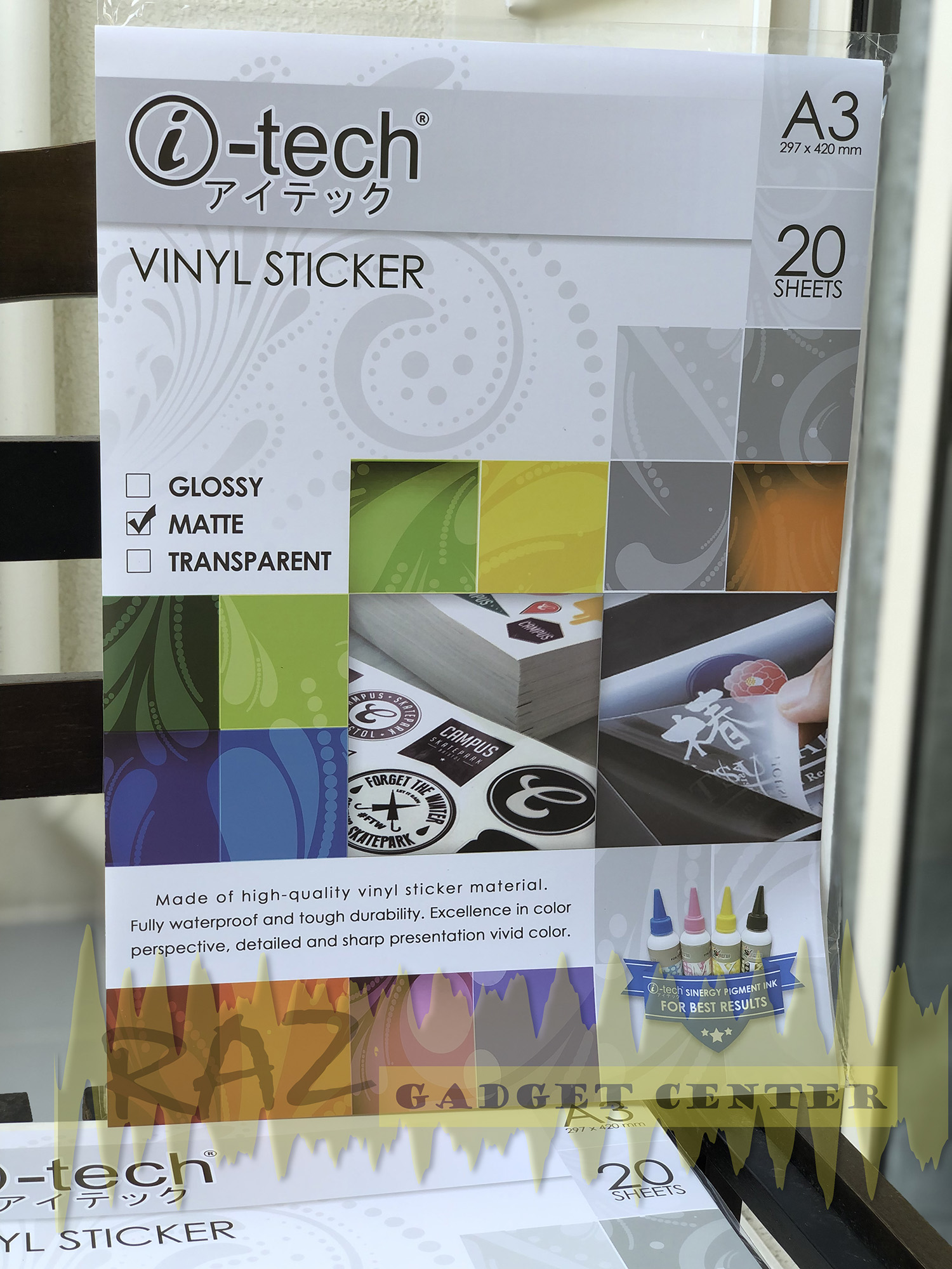 Itech Waterproof Printable Vinyl Sticker, Waterproof Sticker