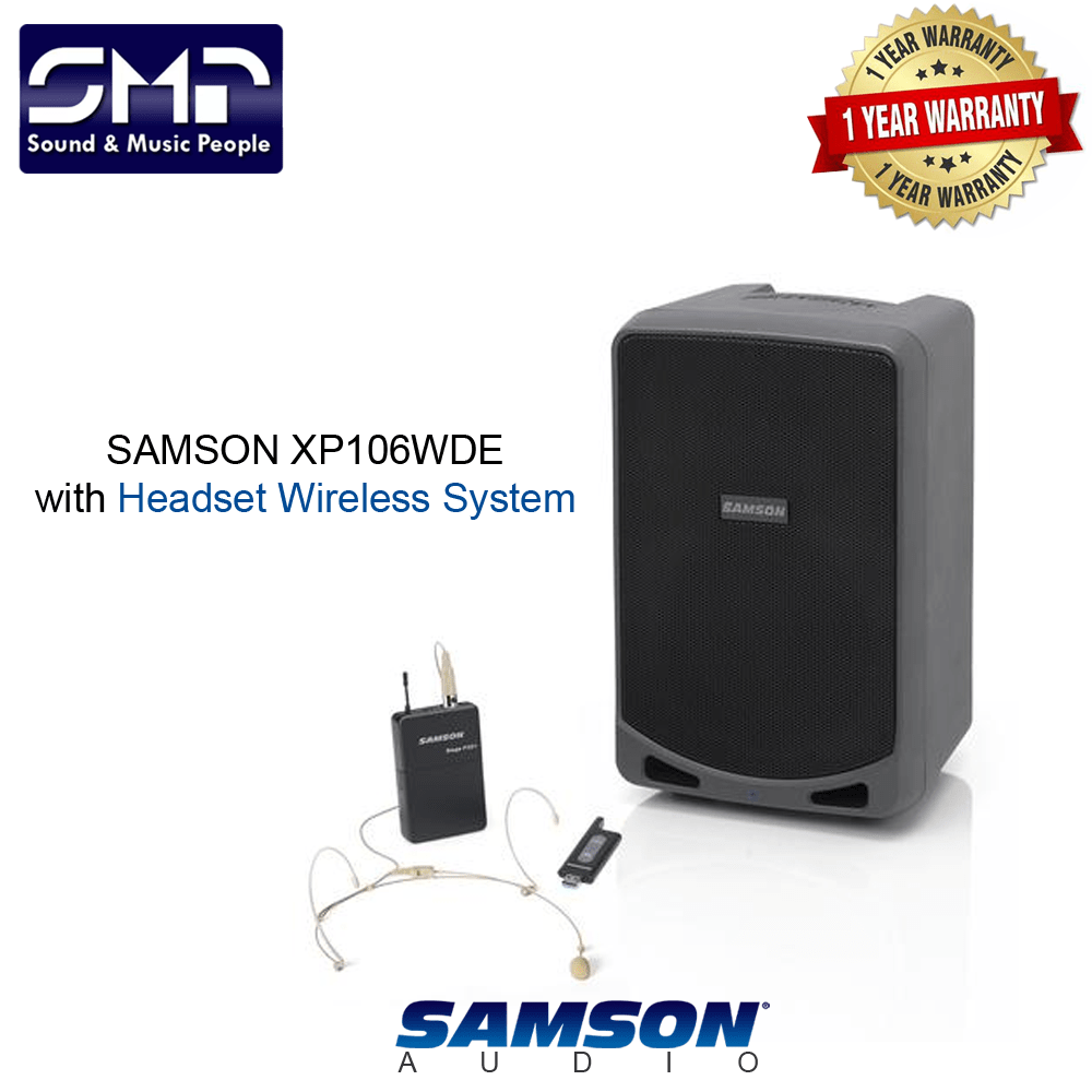 SAMSON Expedition XP106 Rechargeable Portable PA with Bluetooth