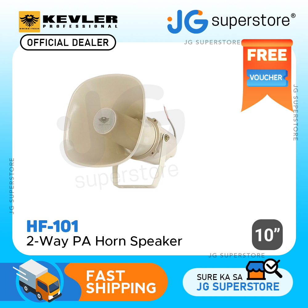 KEVLER HF101 10" 2Way Aluminum HiFi PA Horn Speaker with MultiTap