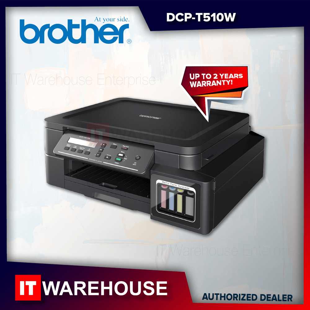 Brother DCP T510W PRINTER with SCAN and XEROX (3 in 1) Refill Tank
