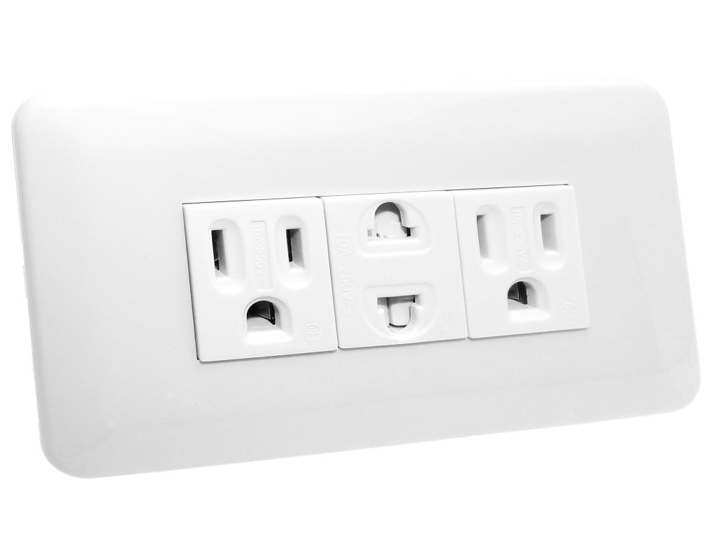 OMNI Convenience Outlet with Ground & Universal Outlet with Safety