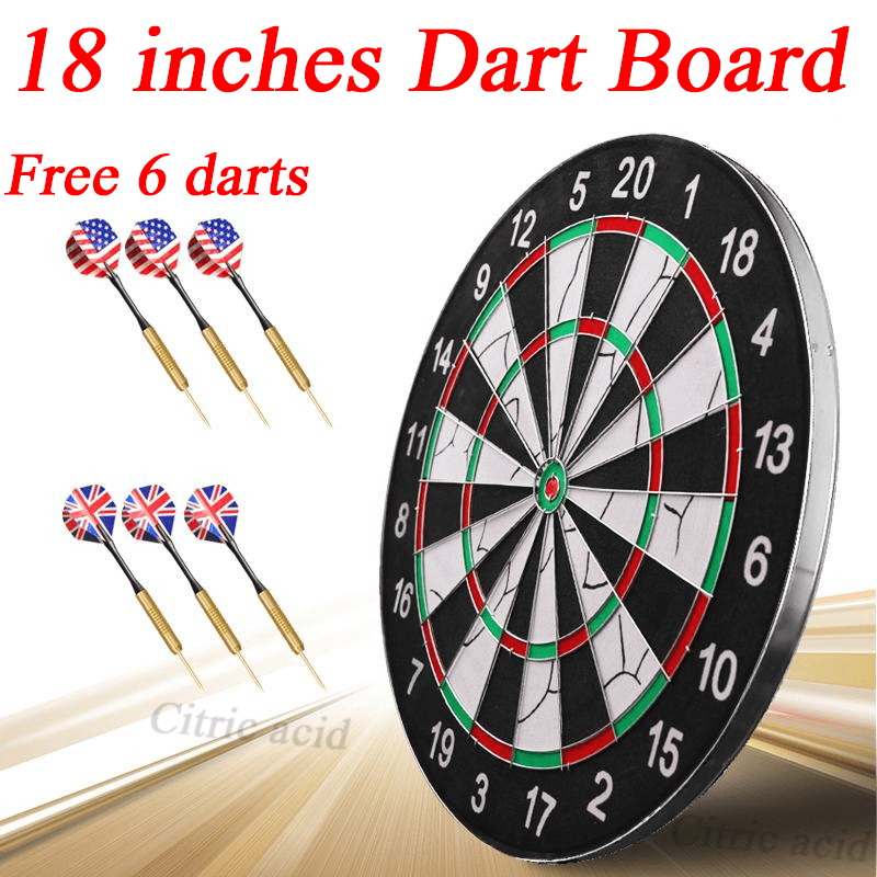 Professional Dart Board Set Original With Double Sided Flocking Dart