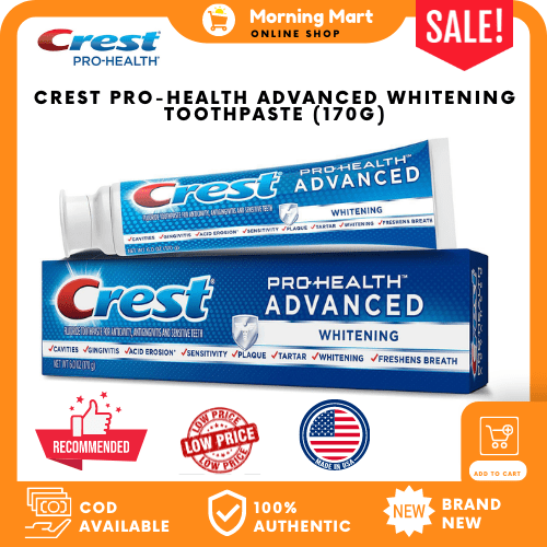Crest ProHealth Advanced Whitening Toothpaste l Anti Cavity, Anti