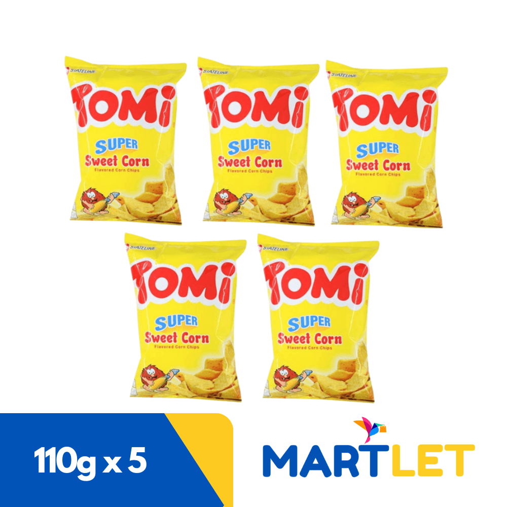 Tomi Super Sweet Corn Flavoured Corn Chips, 110g Set of 5 Lazada PH