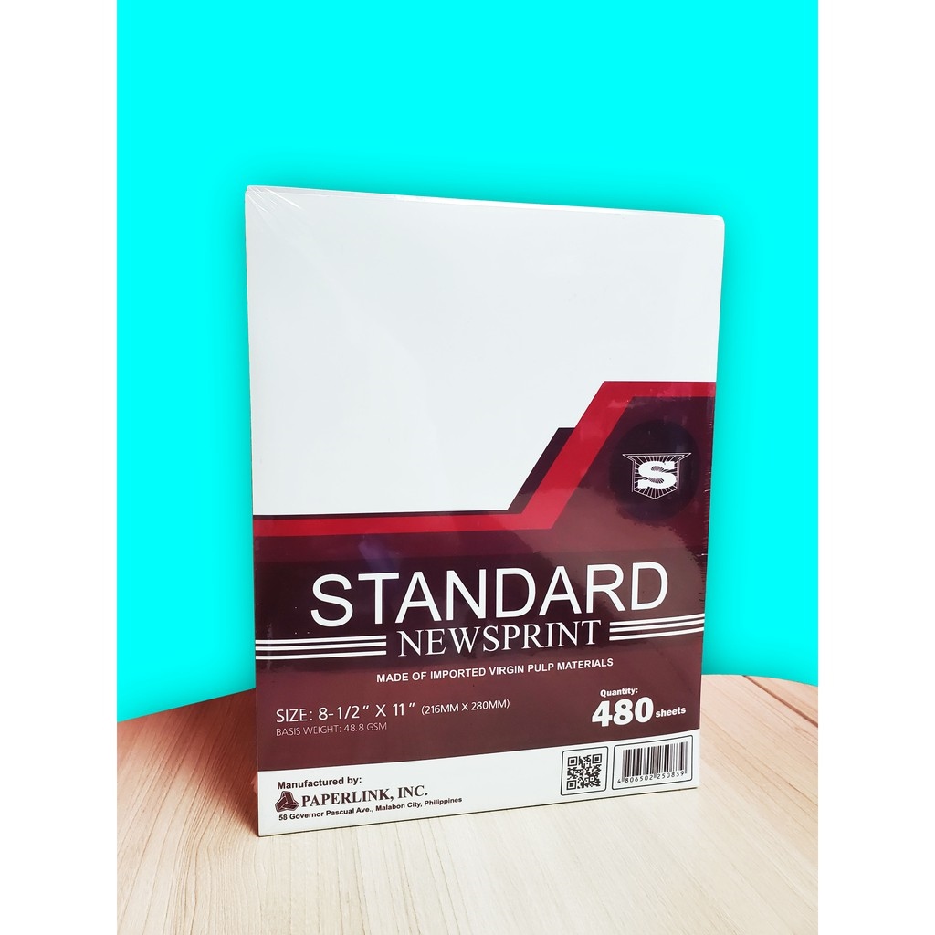 Study T STANDARD NEWSPRINT PAPER 48.8GSM 480SHEETS Paper from Europe