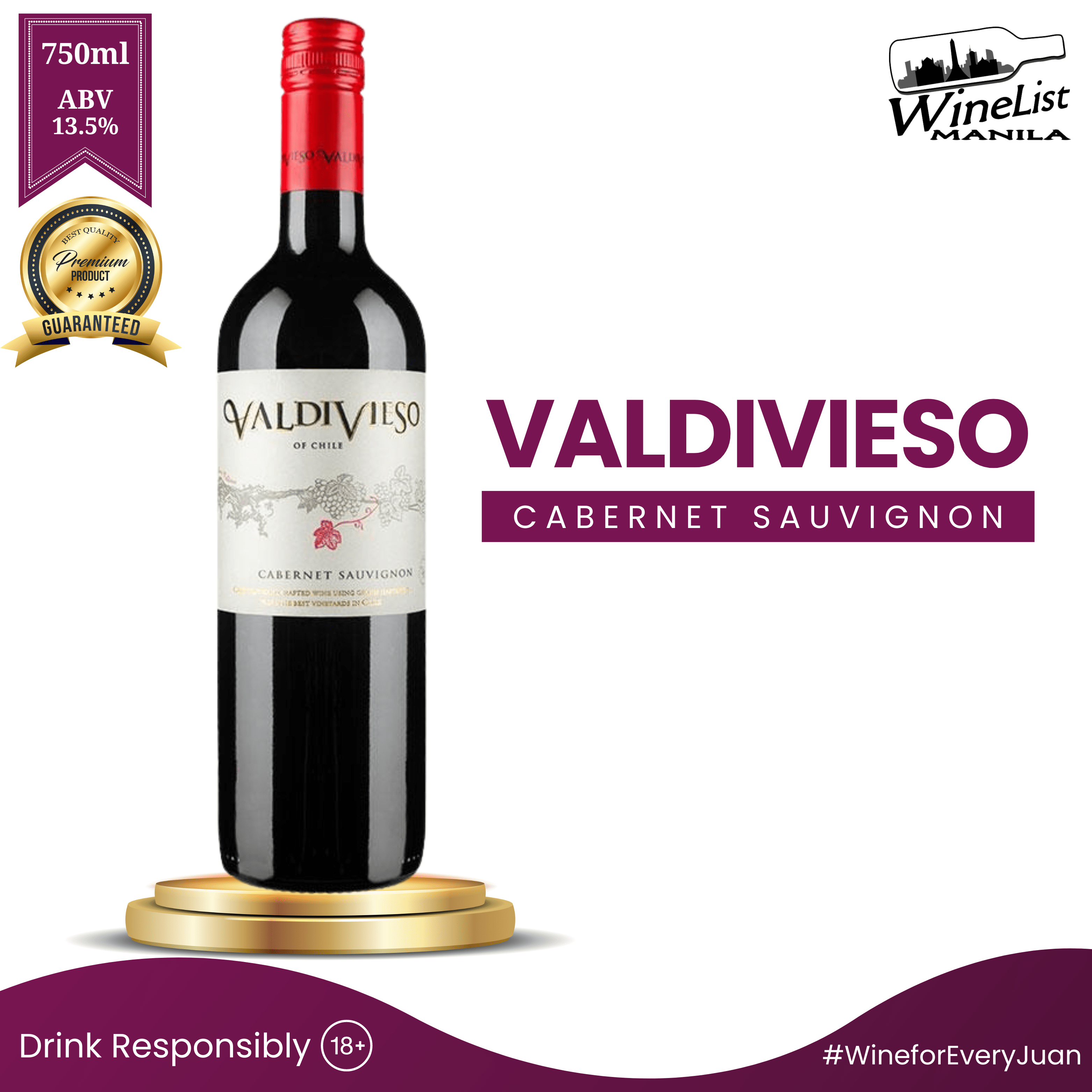 Valdivieso Sauvignon Central Valley, Chile Chilean Red
