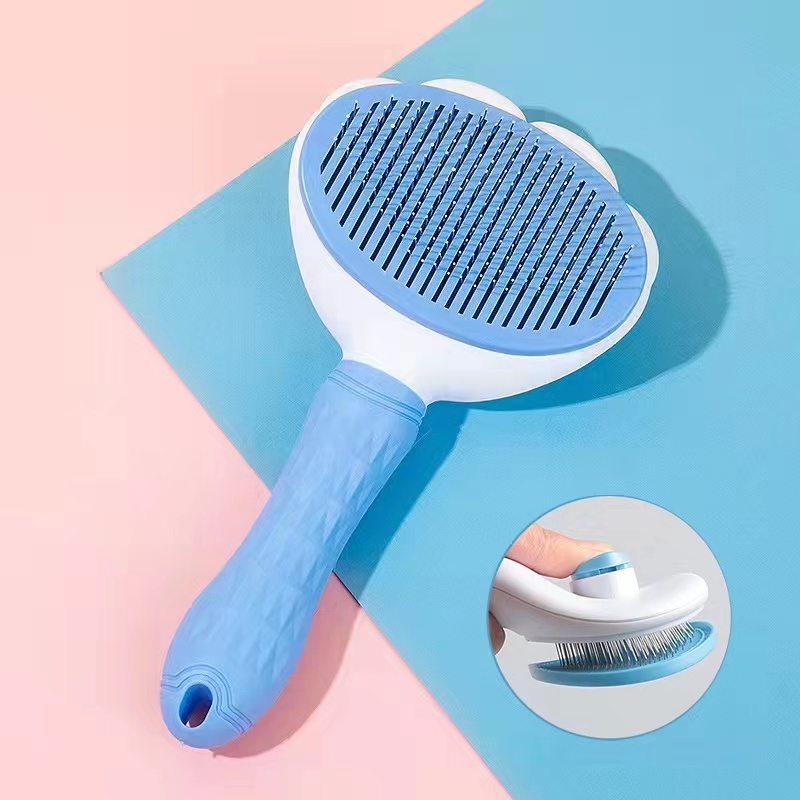 Cleaning Dog Brush Smooth Massage Particles Pet Comb Dog Cat Shedding