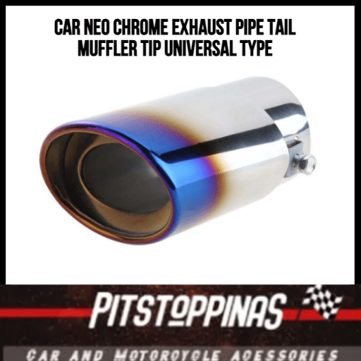 Car Neo Chrome Exhaust Pipe Tail Muffler Tip Universal Type Lazada PH