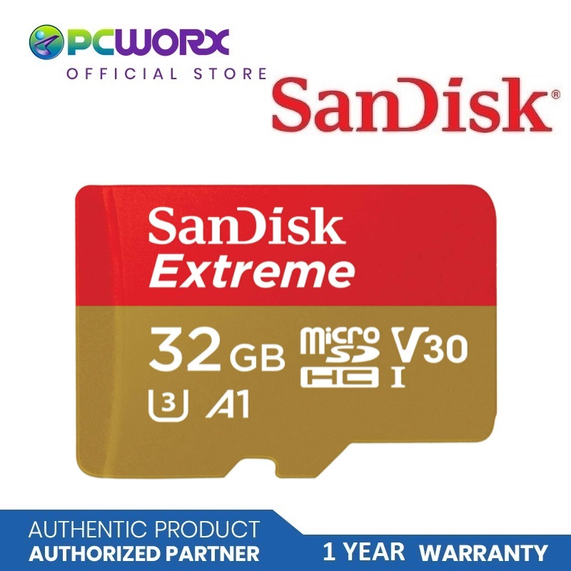 SanDisk 32GB Extreme Micro SD V30 MicroSD card SDSQXAF032GGN6GN