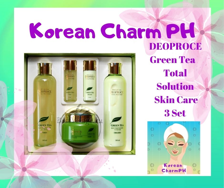 DEOPROCE Green Tea Total Solution Skin Care 3 Set Lazada PH