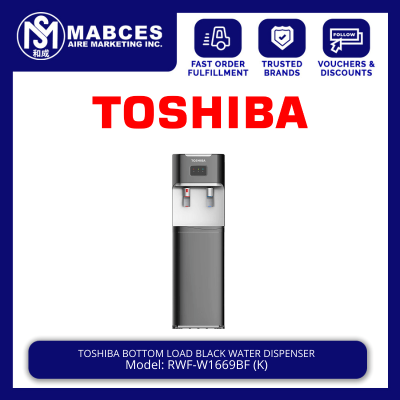 Toshiba Bottom Load Black Water Dispenser RWFW1669BF (K) Lazada PH