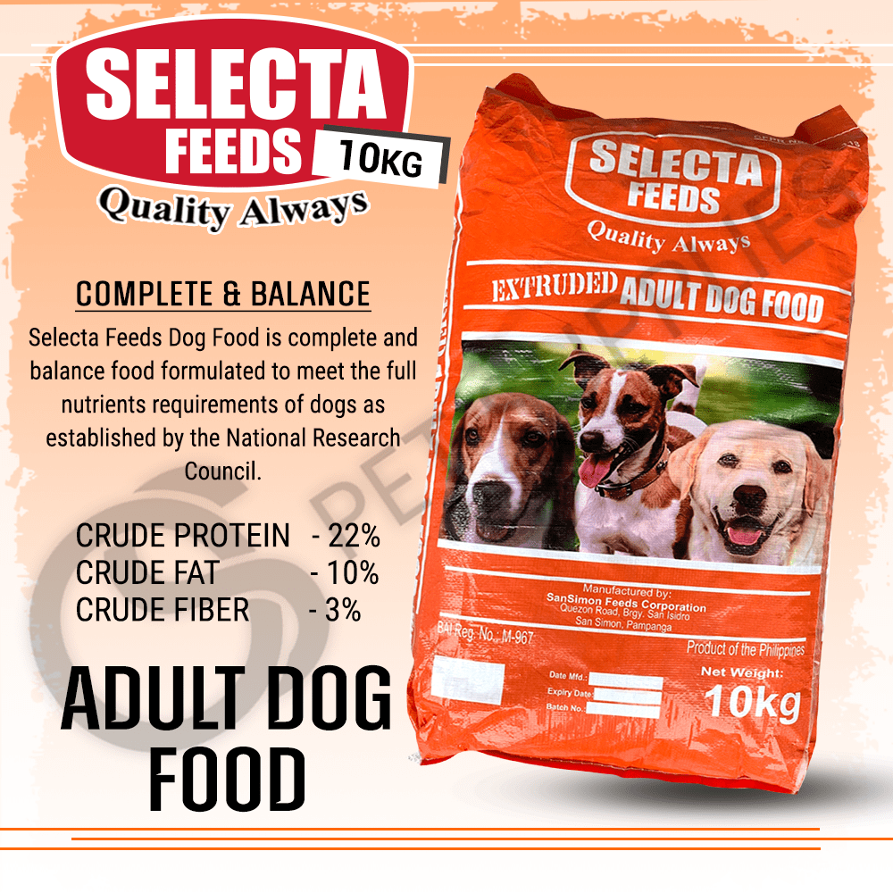 10kg Selecta Feeds Quality Always Extruded Adult Dog Dry Food Lazada PH