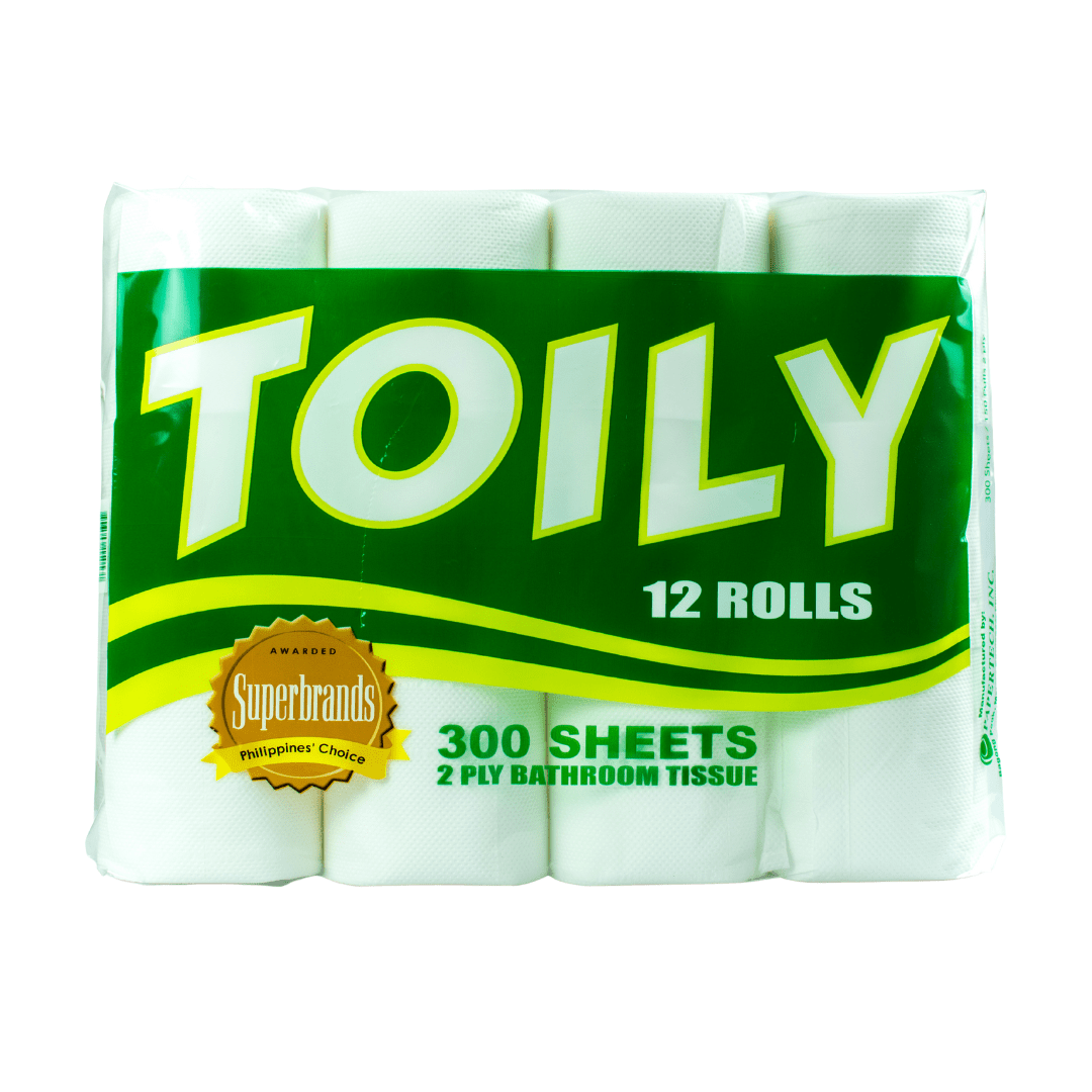 Toily Bathroom Tissue 2ply 300 sheets x 12 rolls Lazada PH