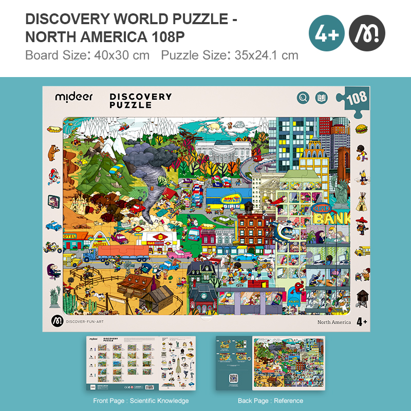 MiDeer Discovery Puzzle Big World Small World for Kids Lazada PH
