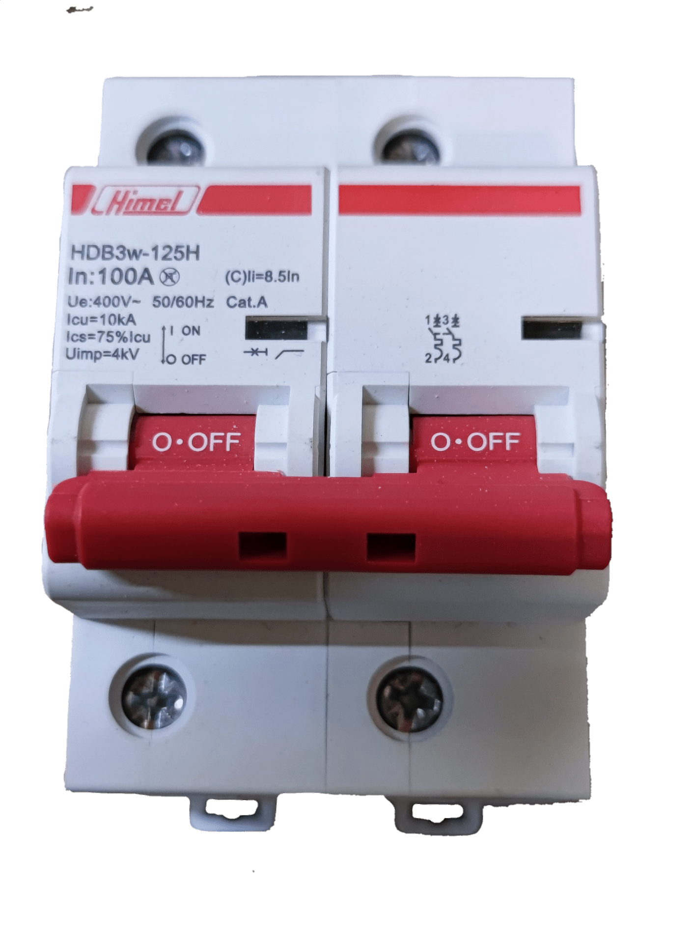 Miniature Circuit Breaker 100A 2Pole Single Phase 10 KAIC 250V (DIN