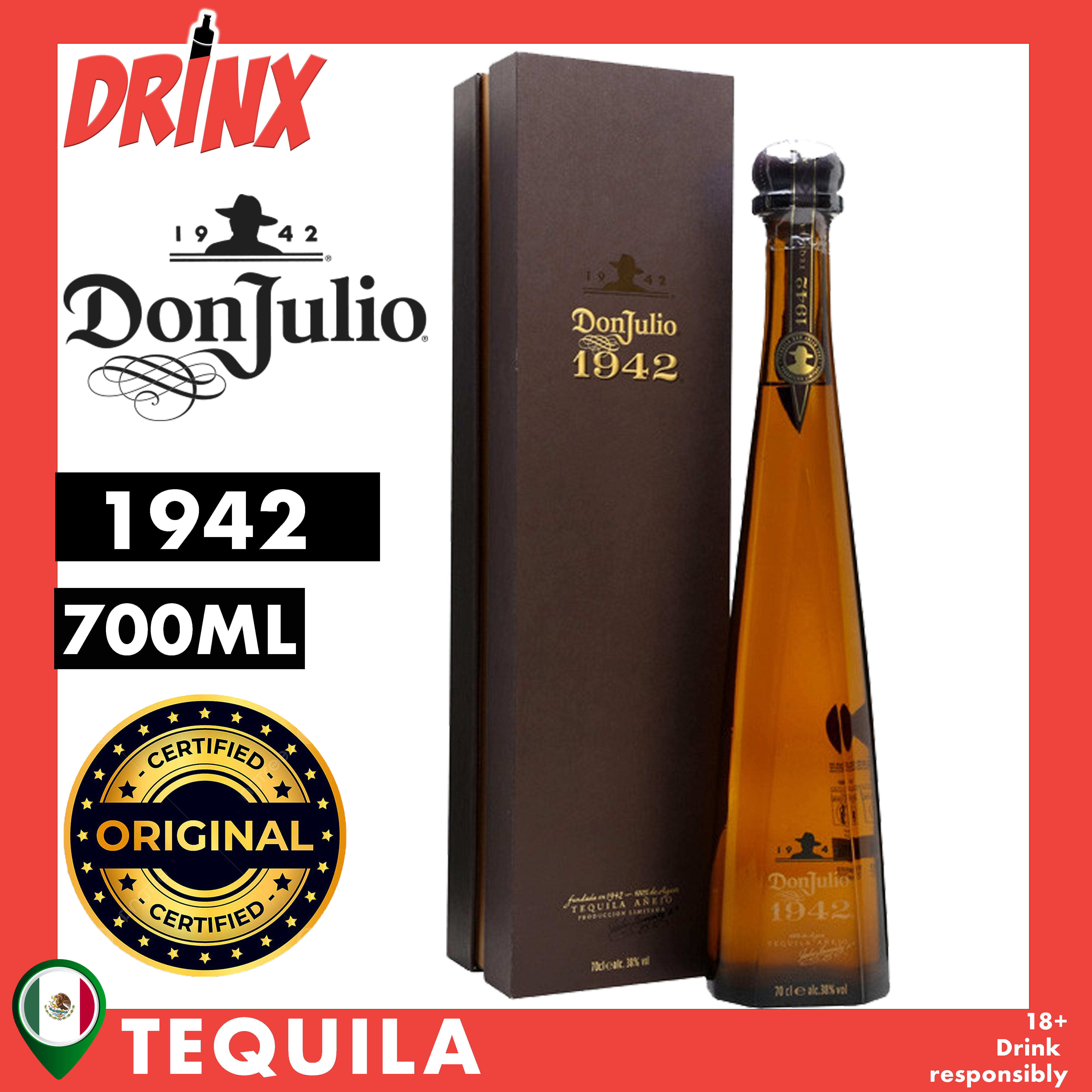 Don Julio 1942 Tequila 700mL Lazada PH