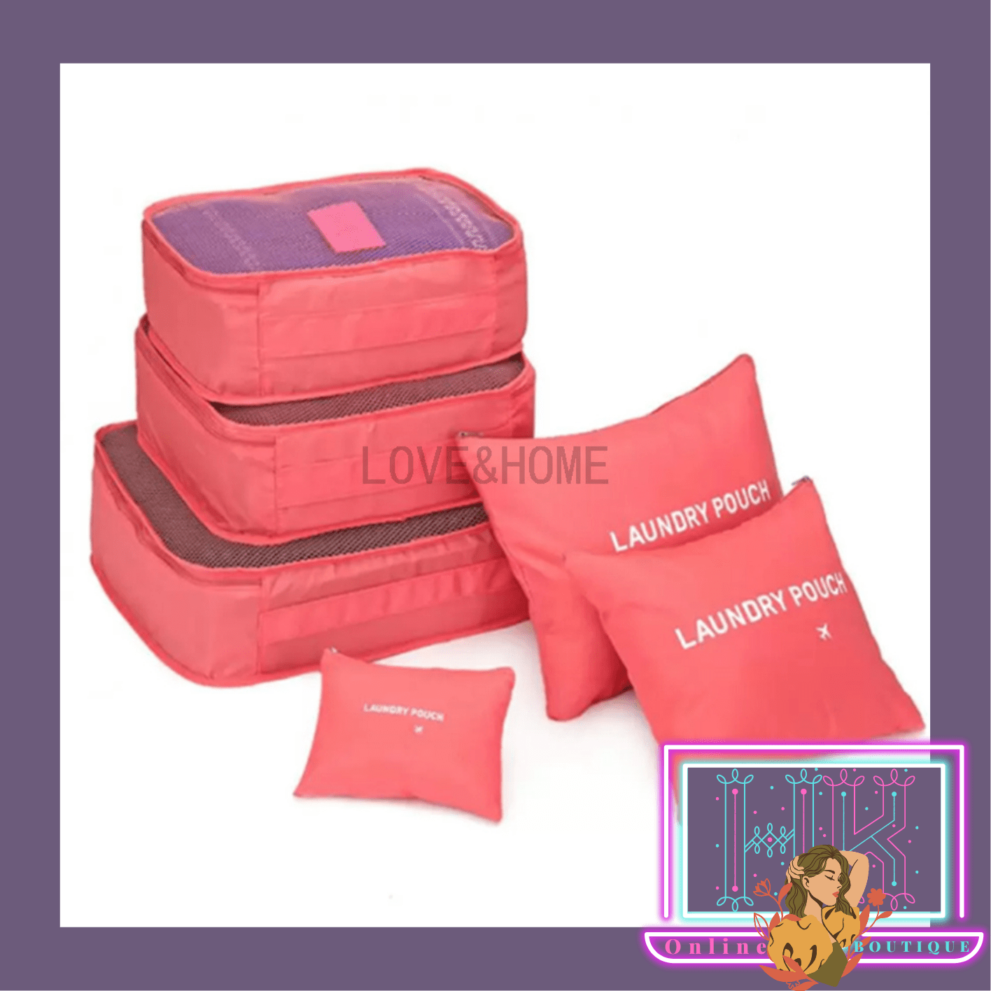 HK 6 in 1 Secret Pouch Travel Organizer Set Lazada PH