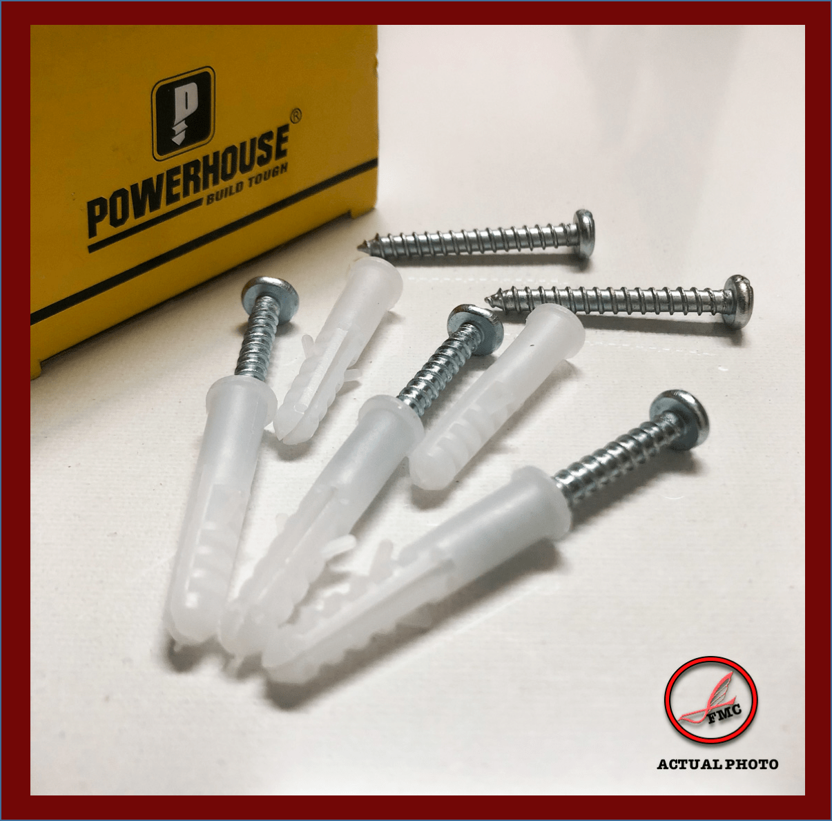 Powerhouse 50 pcs Tox wall plug w/ stopper 8 (screw included