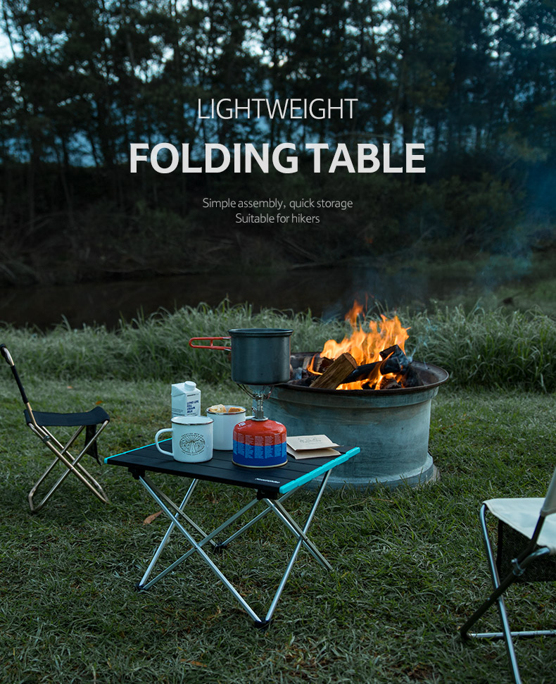 Naturehike Portable Lightweight Aluminum Folding Camping Table NH19Z008