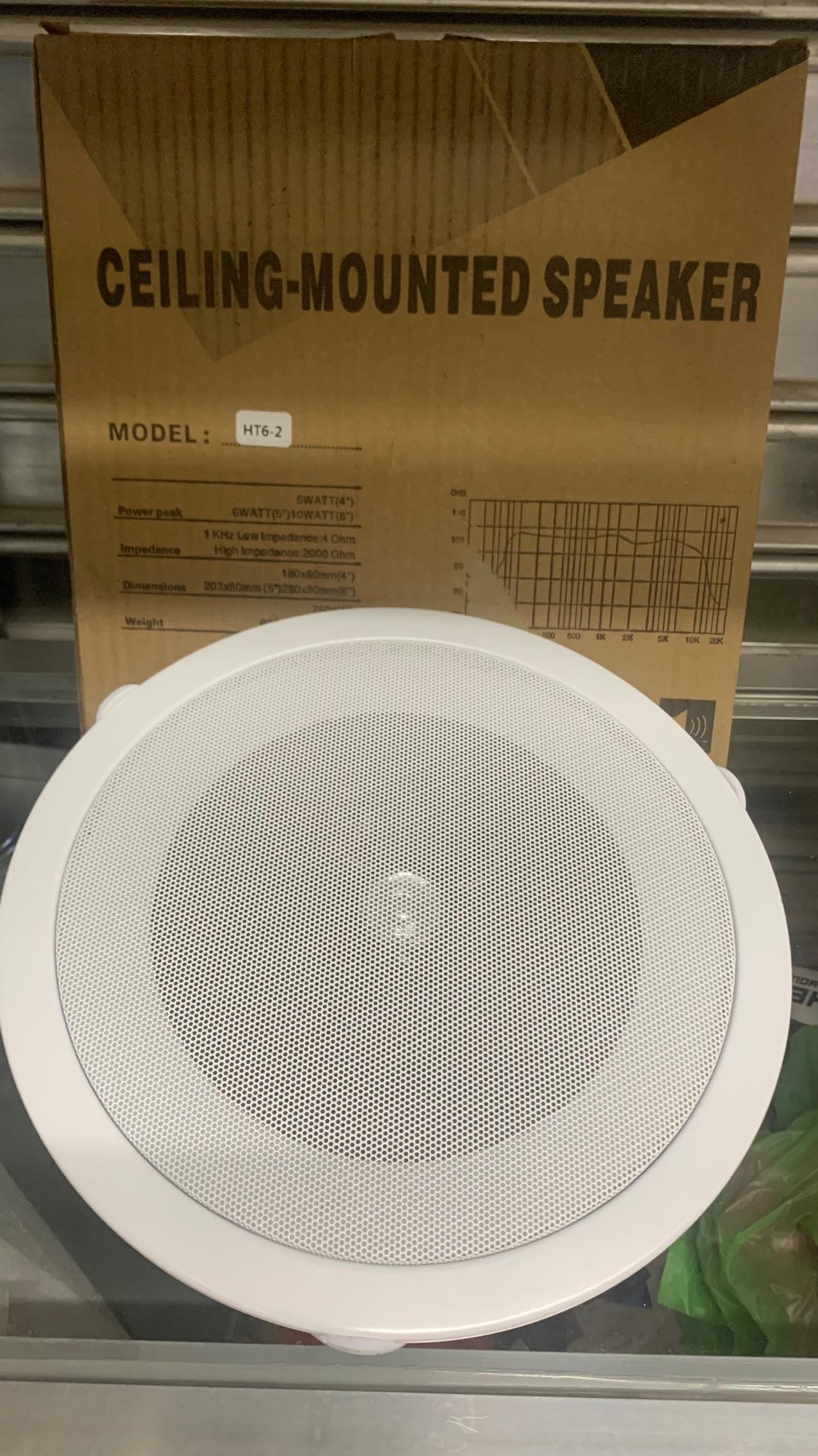 HT62 8'' Full Range Ceiling Mount Speaker Audio w/ Matching