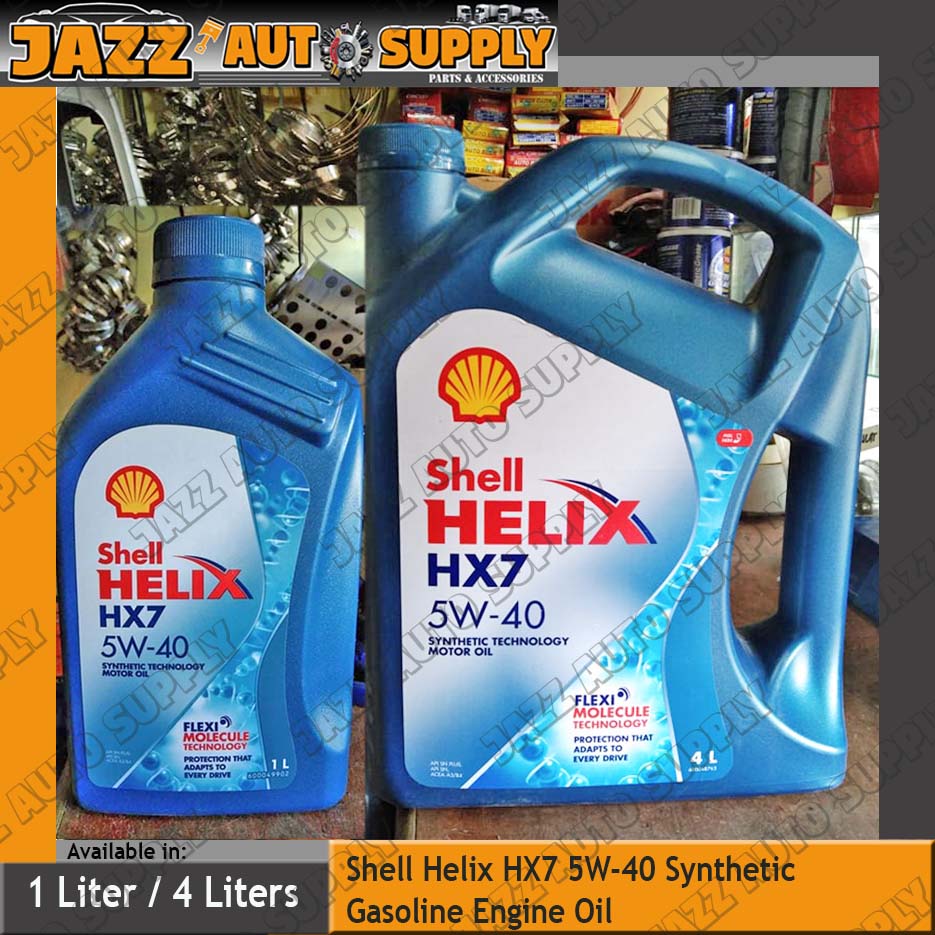 Shell Helix HX7 Gasoline/Diesel 5W40 Synthetic Engine Oil Available in