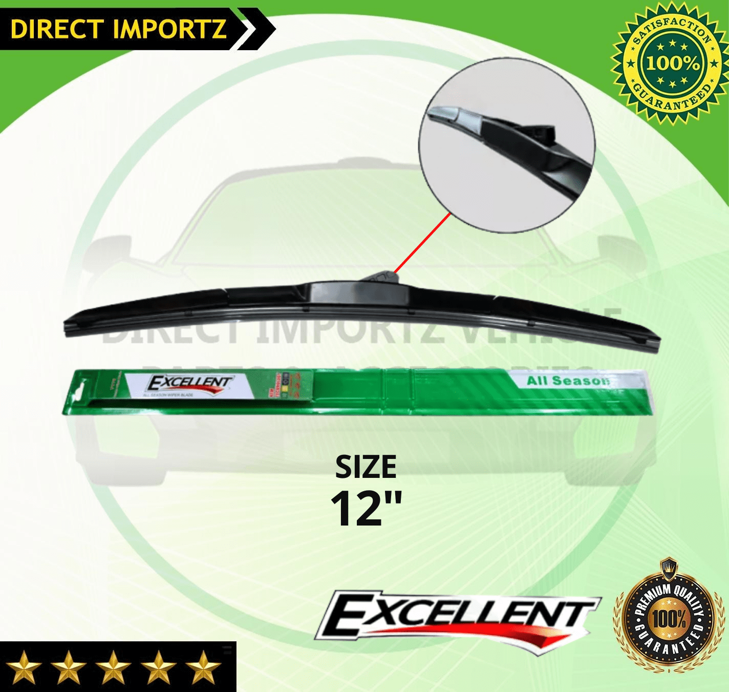 Universal Front Silicone Wiper Blade Razor Type Per Piece ( Windshield wiper Car Accessories