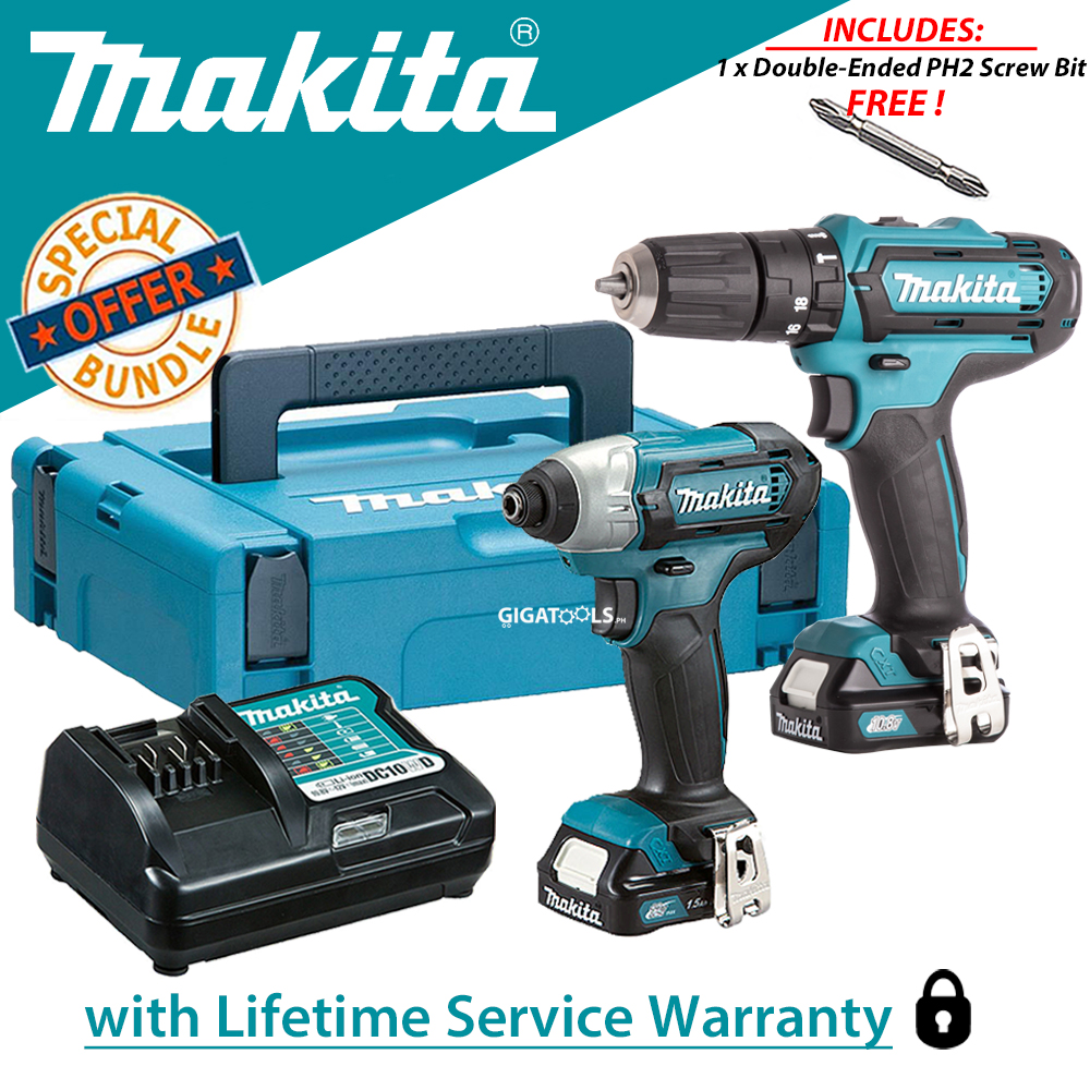 Makita HP333D Cordless Hammer / Impact Driver Drill 3/8" and Makita
