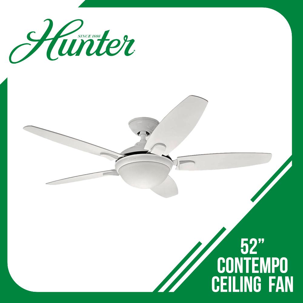 Hunter Contempo Ceiling Fan / Hunter 52 Contempo Ceiling Fan Light In