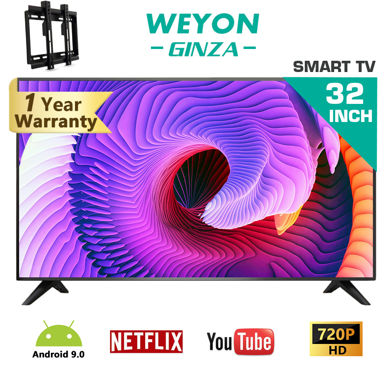 GINZA Smart TV 32 inch TV Led TV Flat Screen On Sale LAN HDMI AV VGA