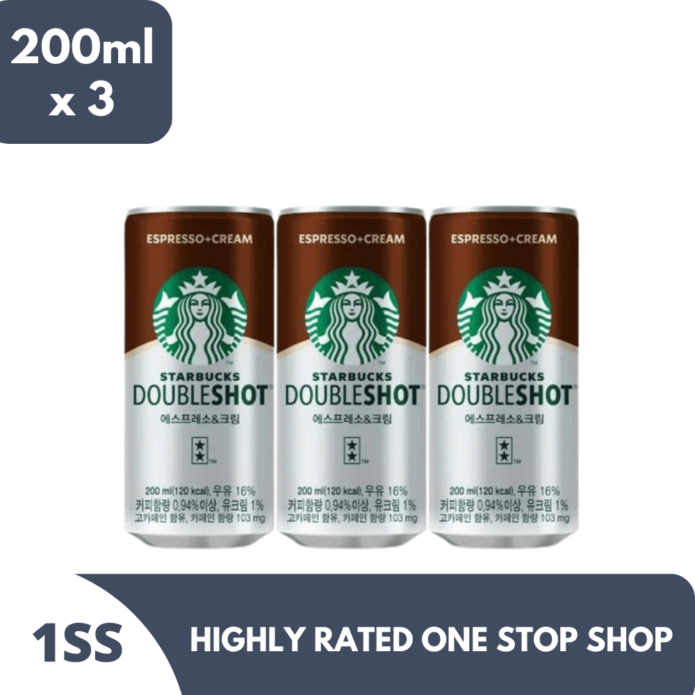 Starbucks Double Shot Espresso & Cream 200ml x 3 Lazada PH
