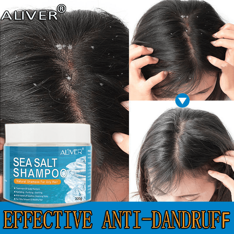 Sea salt shampoo Deeply clean the scalp remove dandruff control oil and