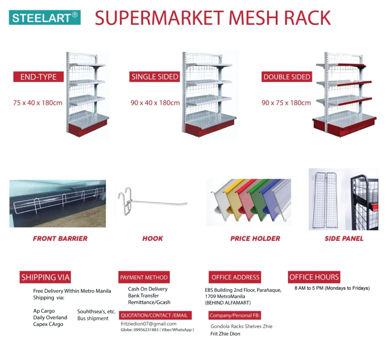 GONDOLA GROCERY RACKS SHELVES WHOLESALE AND DIRECT SUPPLIER PHILIPPINES