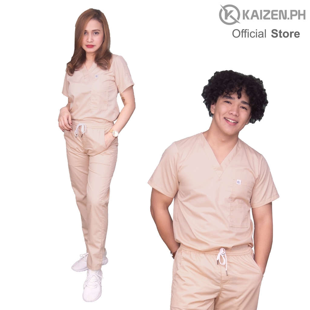 KAIZEN.PH Scrub Suit Kss19 Plain Amboy Cut Series Lazada PH