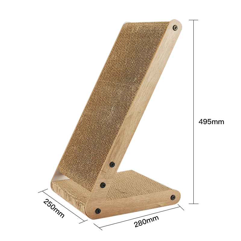 Osti Wood Grain Vertical Cat Scratcher Versatile Pet Scratching