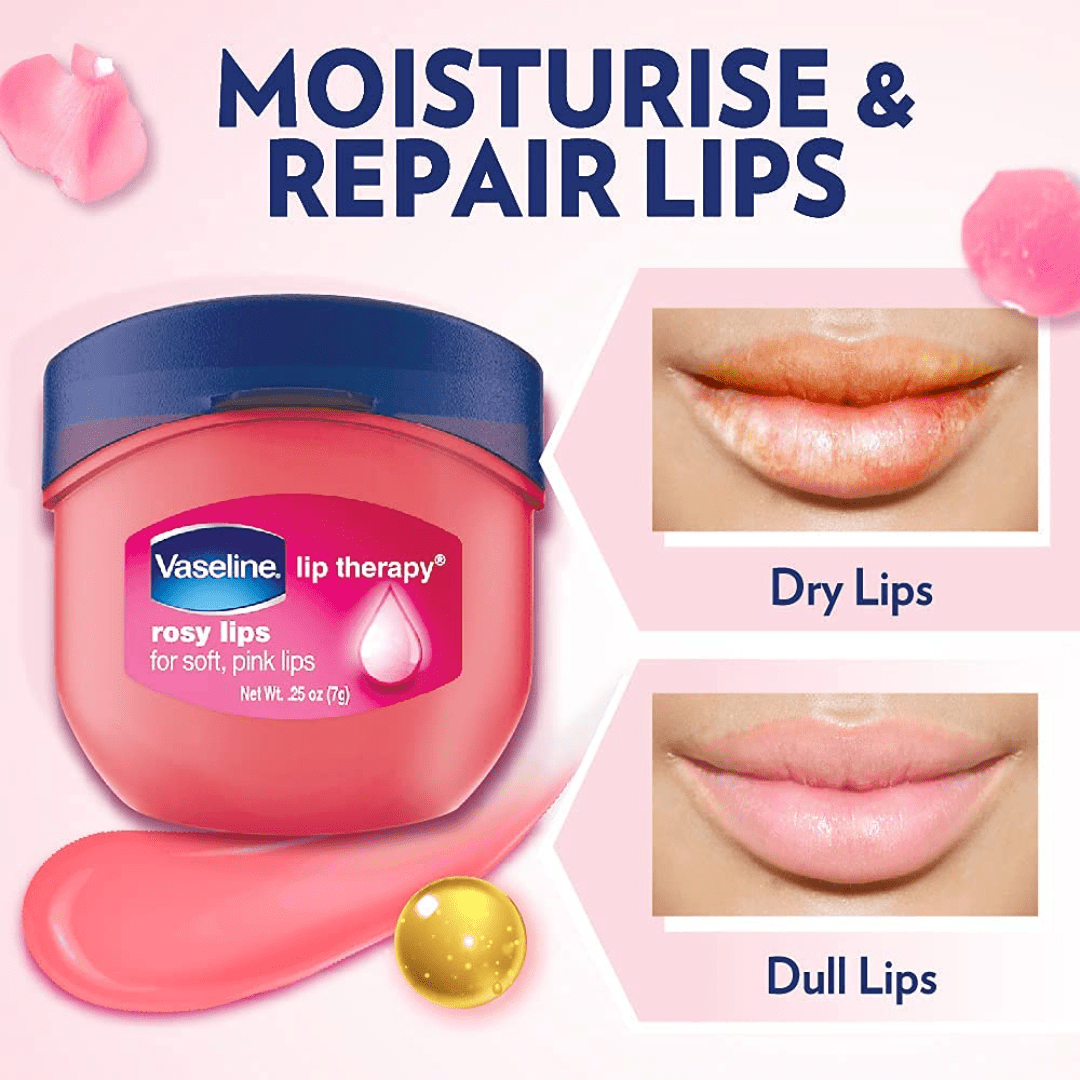 Vaseline Lip Therapy Lip Balm Rosy Lips 7g Gives lips a natural, glossy